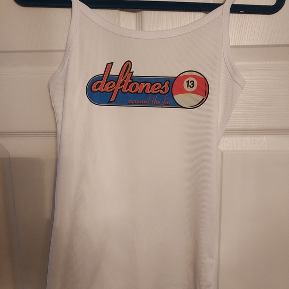 Deftones tank top  around the fur 13 ball ribbed tank deftones pool ball - Picture 2 of 5